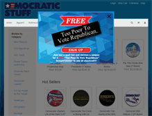 Tablet Screenshot of democraticstuff.com